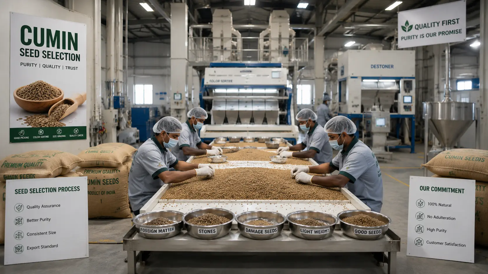 Cumin seed selection